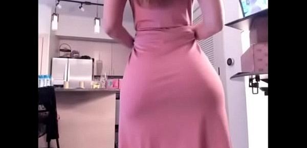  big-ass white-haired woman shows her body slowly and flatly.  Public video